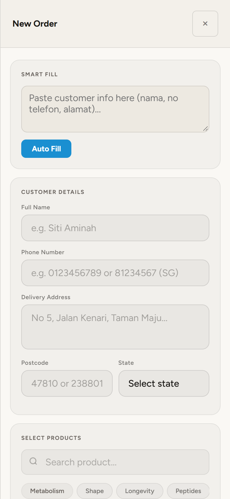 Order Form